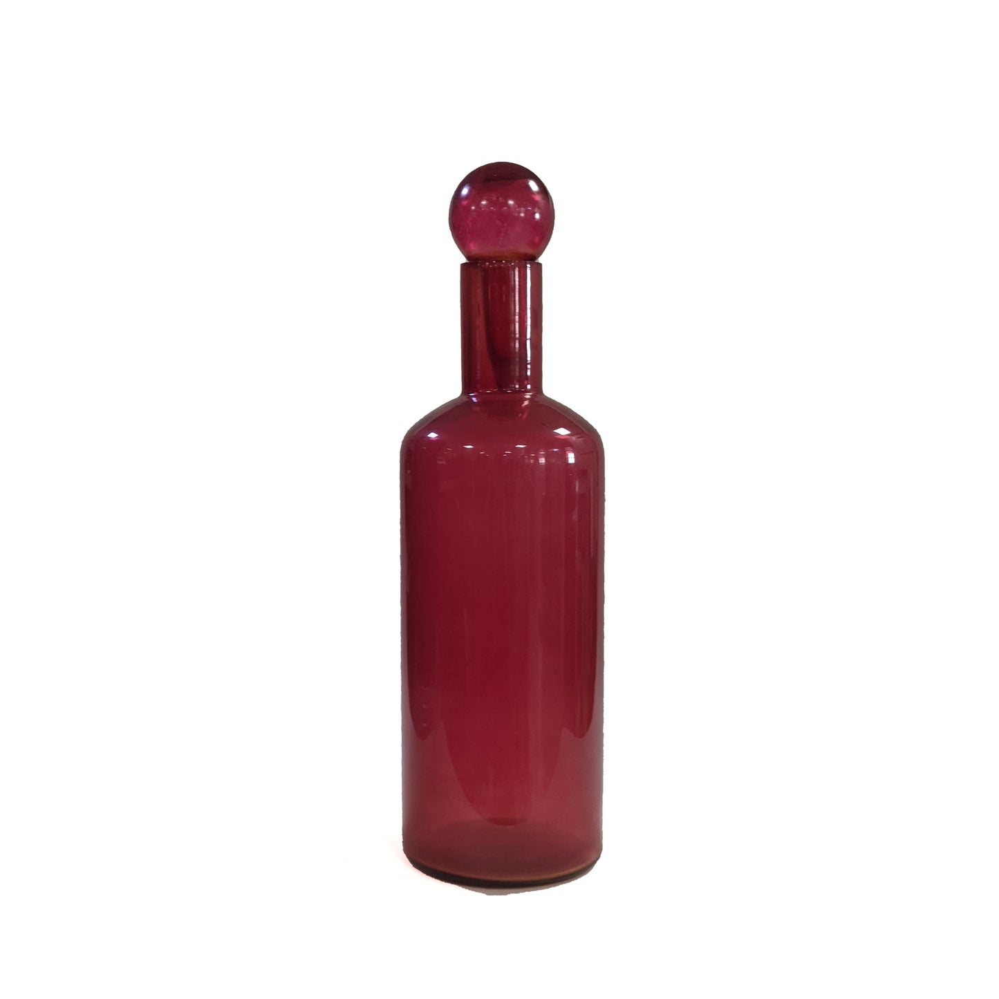 Glass Red Vase Decor Accessory