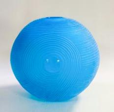 Hand Crafted Blue Glass Vase