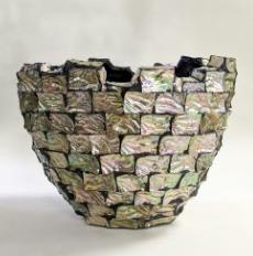 MOP Mosaic Vase