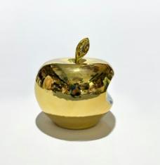 Gold Apple Shaped Accessory Ceramic Décor