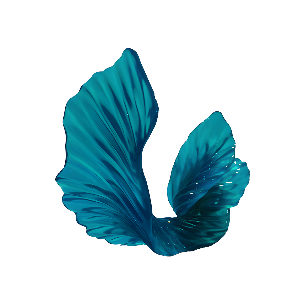 Fish Tail Resin Sculpture