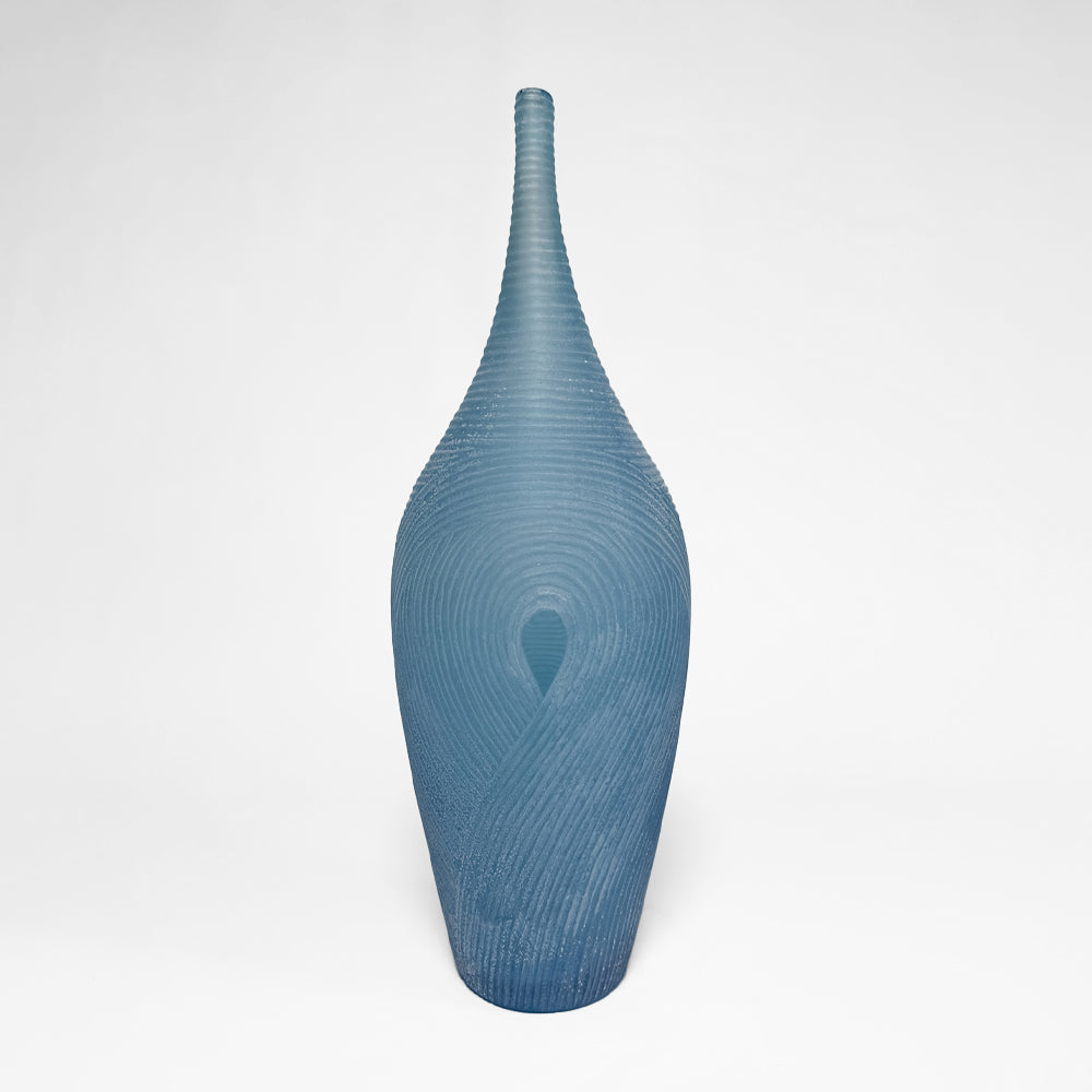 Smoky Beach Blue Vase