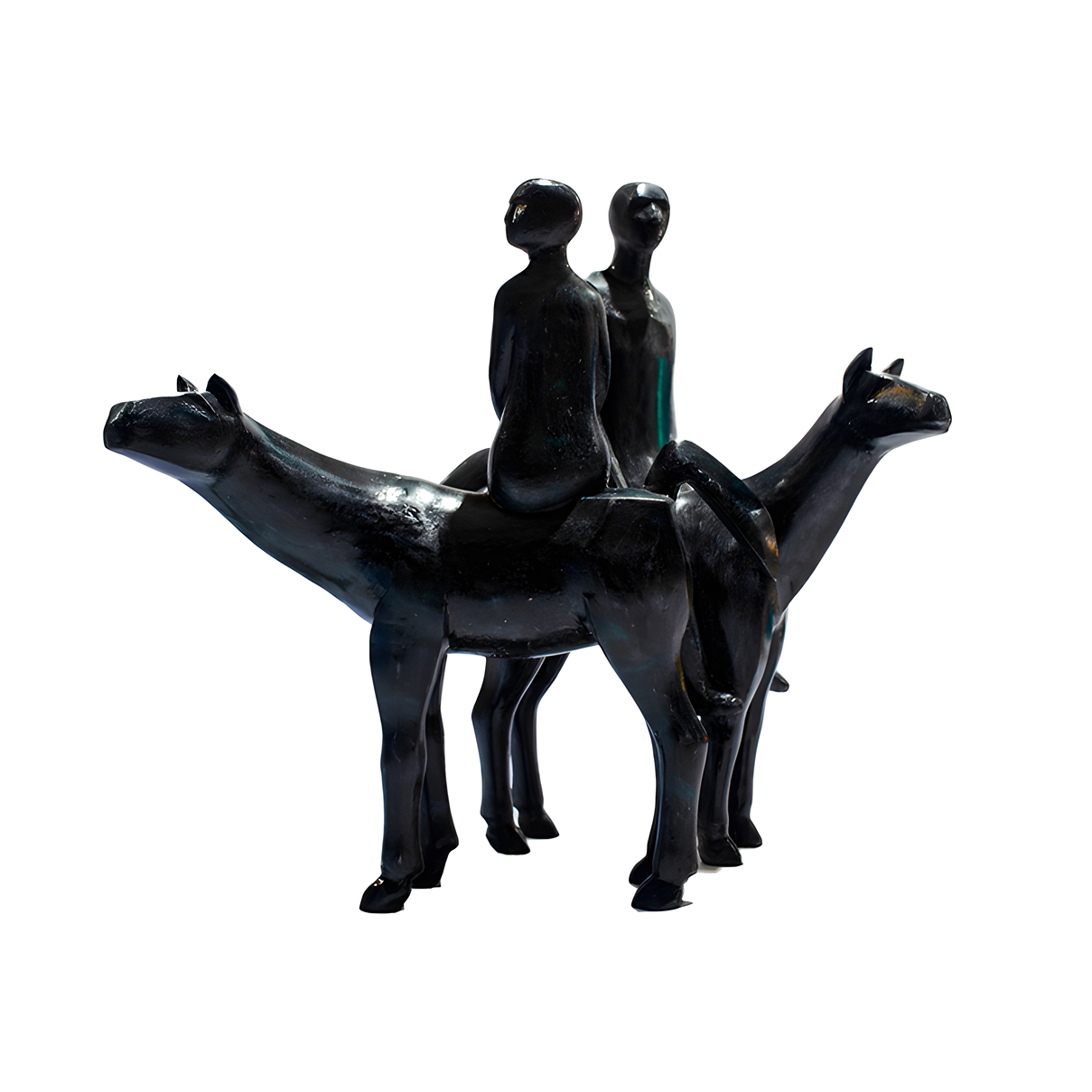 Two Horsemen Sculpture
