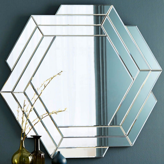 Hexagon Decorative Wall Mirror