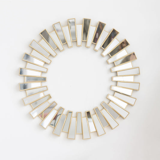 Round Abstract Wall Mirror